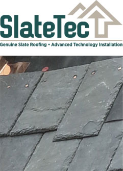 SlateTec reduced weight roof installation