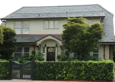 Stucco Home with Heavy Grade Slate Roof