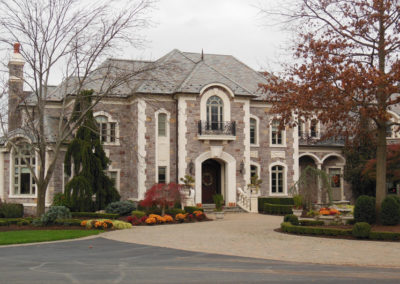Gray and Green Slate Blend on a Grand Residence