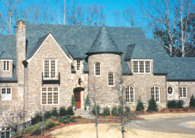 Cut Stone Castle with Slate Turret