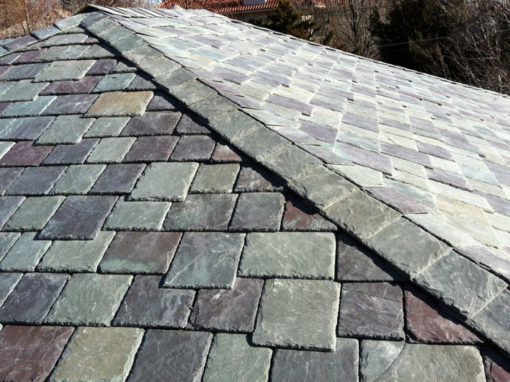 Vermont Slate Roof Blend Installed Using the SlateTec Slate Roof System