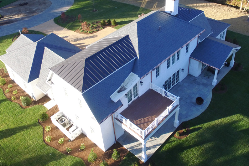 Project Profile: A Greenstone Slate® Vermont Gray Black roof is installed using the SlateTec™ installation system