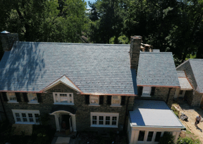 Vermont slate roof installed on Pennsylvania residence using SlateTec installation method