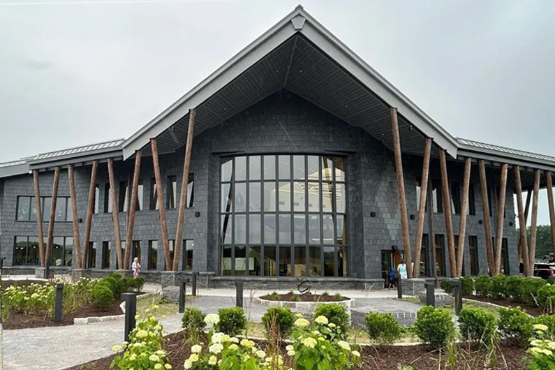 The Saratoga County Airport multi-million-dollar renovation project design included the installation of slate cladding.